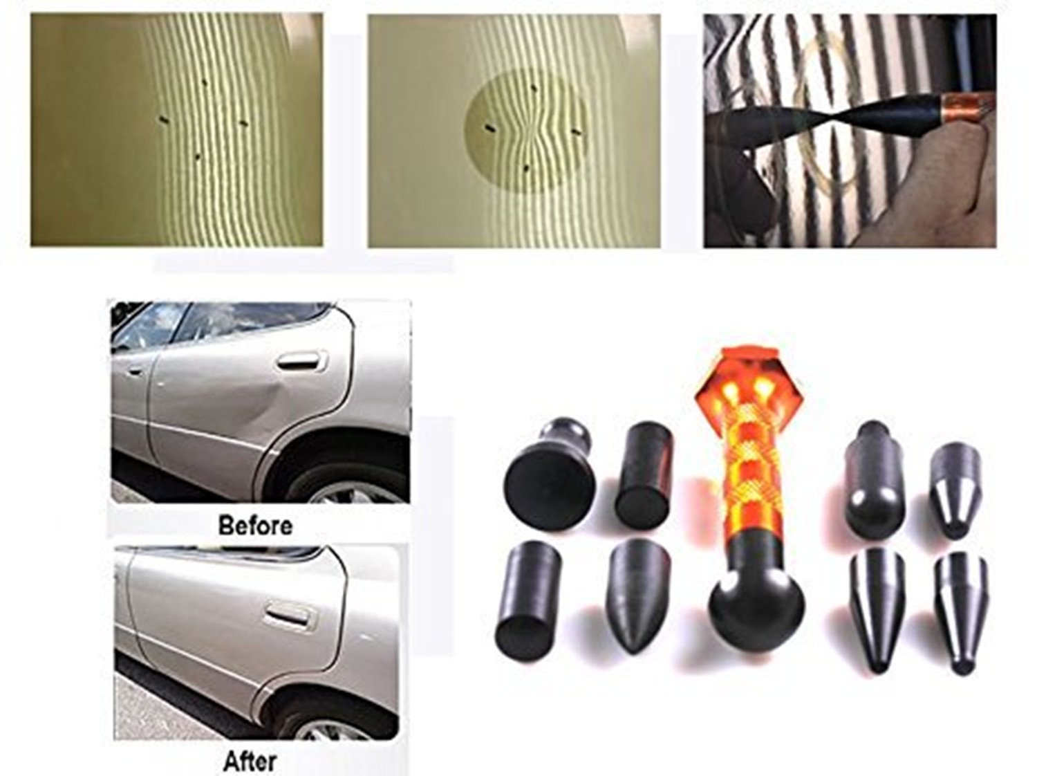 Amazon.co.jp: デントリペア 補修ツール 修理工具 車の凹み修理 凸修復